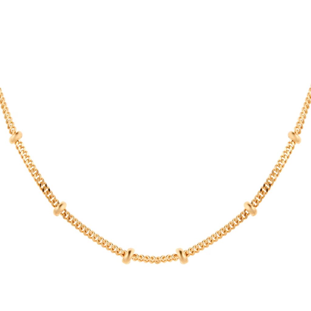 9ct Yellow Gold Beaded Chain